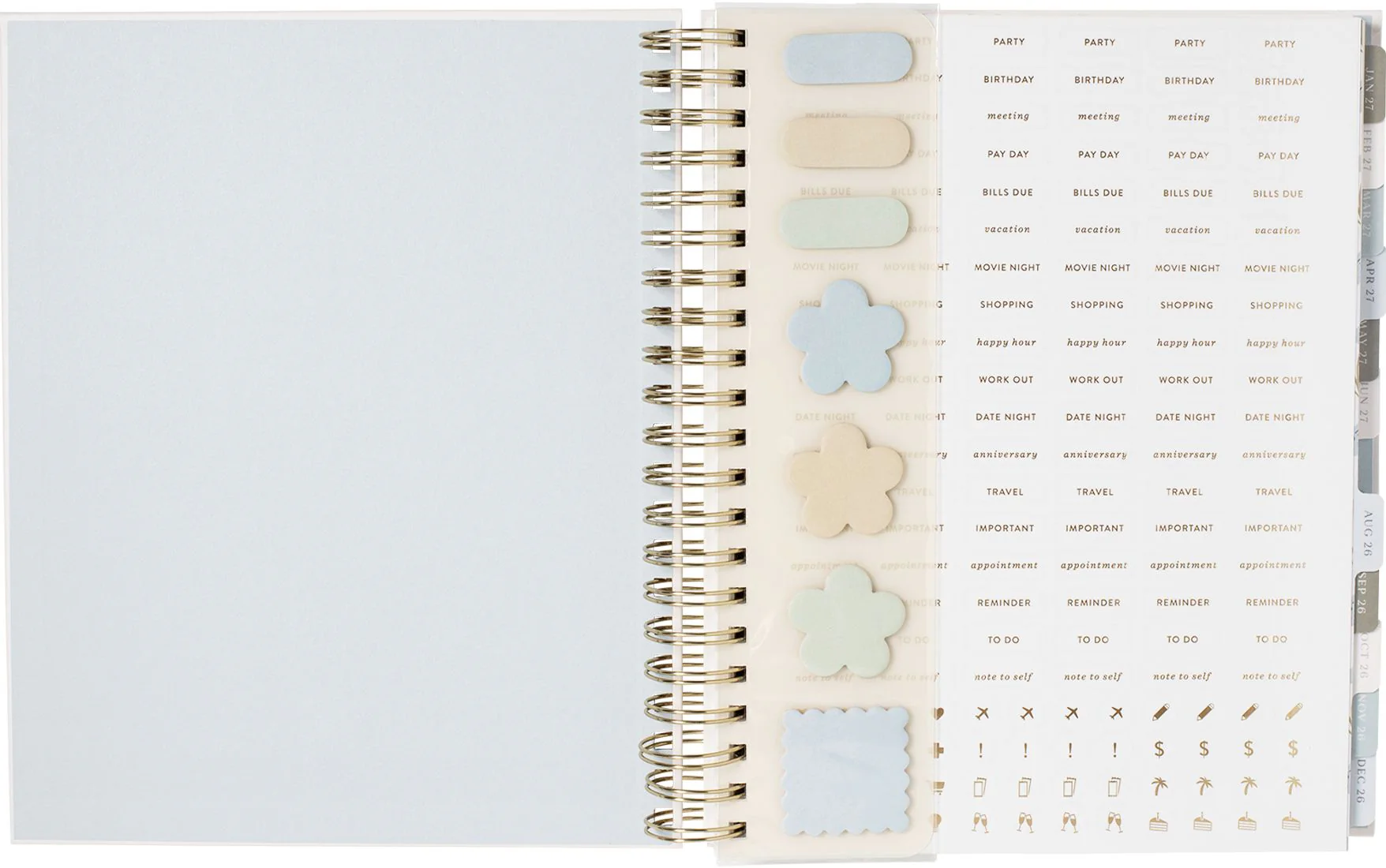 2026-2027 Rosemary Frame Weekly Desk Planner - Image 2