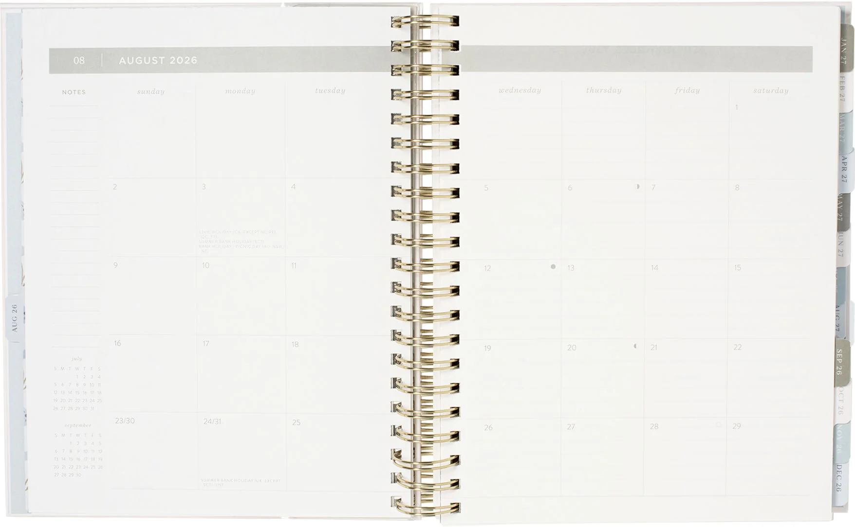 2026-2027 Rosemary Frame Weekly Desk Planner - Image 5