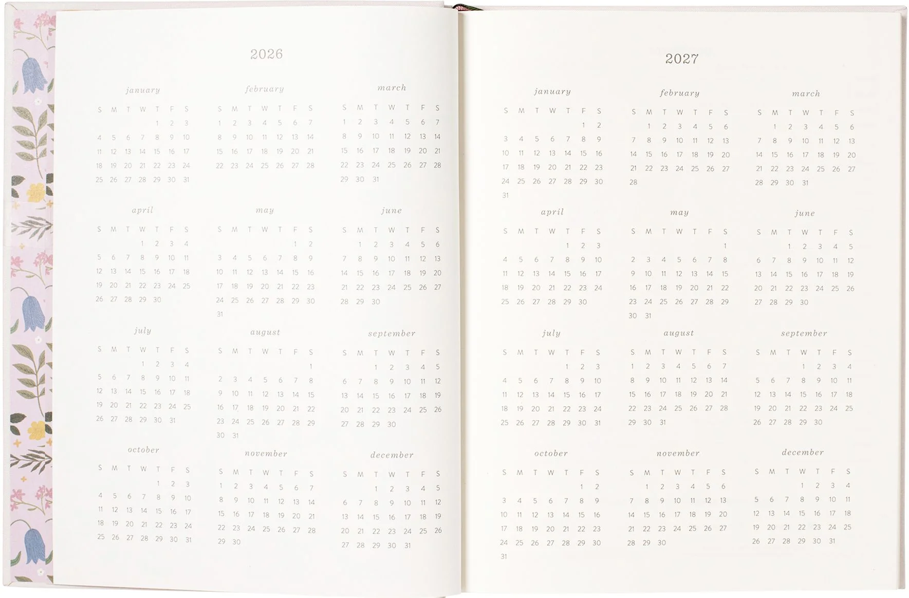 2026-2027 Storybook Flower Weekly Desk Planner - Image 4