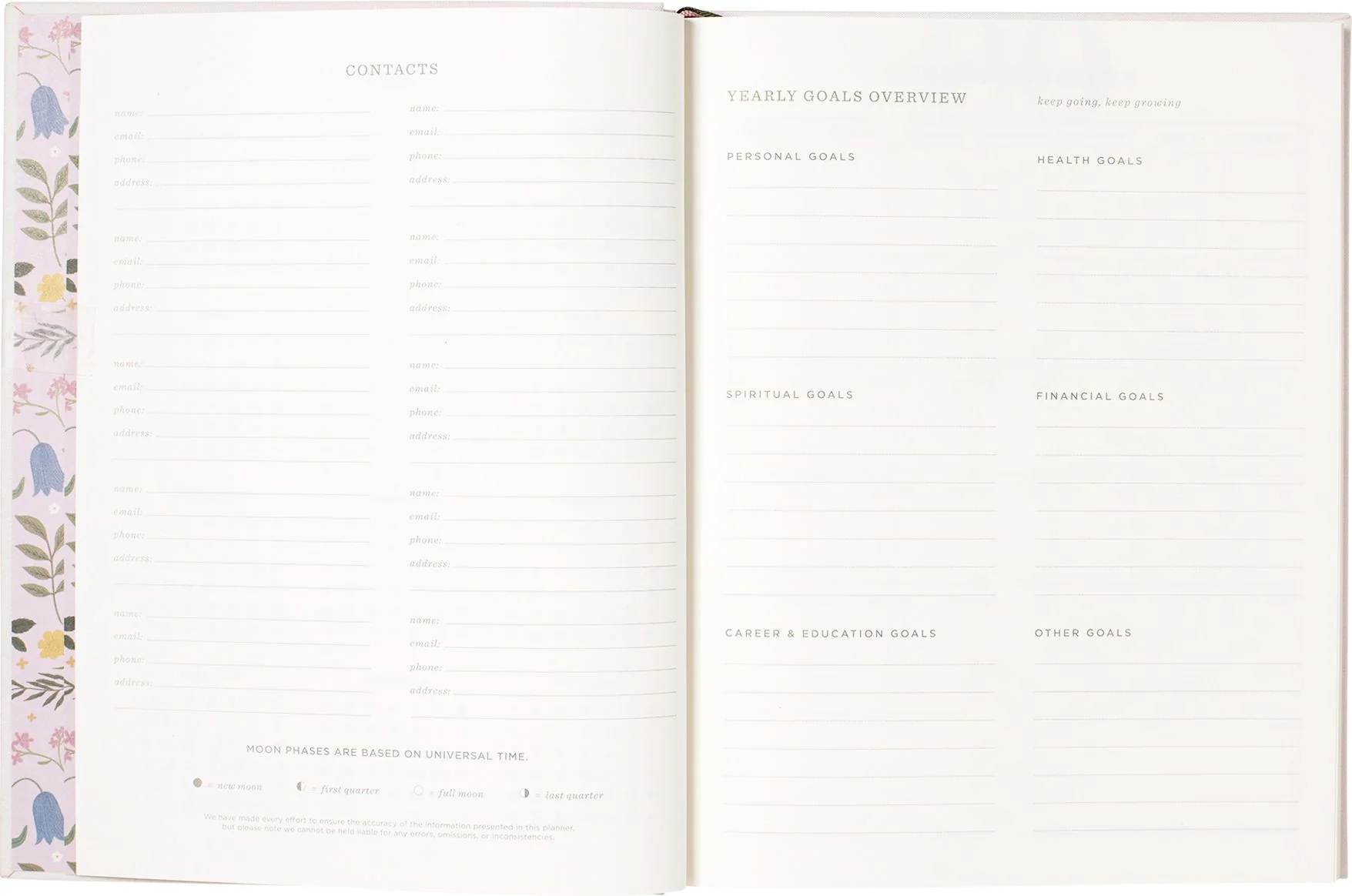 2026-2027 Storybook Flower Weekly Desk Planner - Image 6