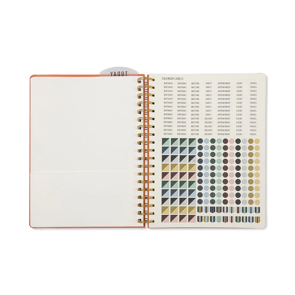 2026-2027 Tangerine Standard Issue Weekly Desk Planner - Image 4