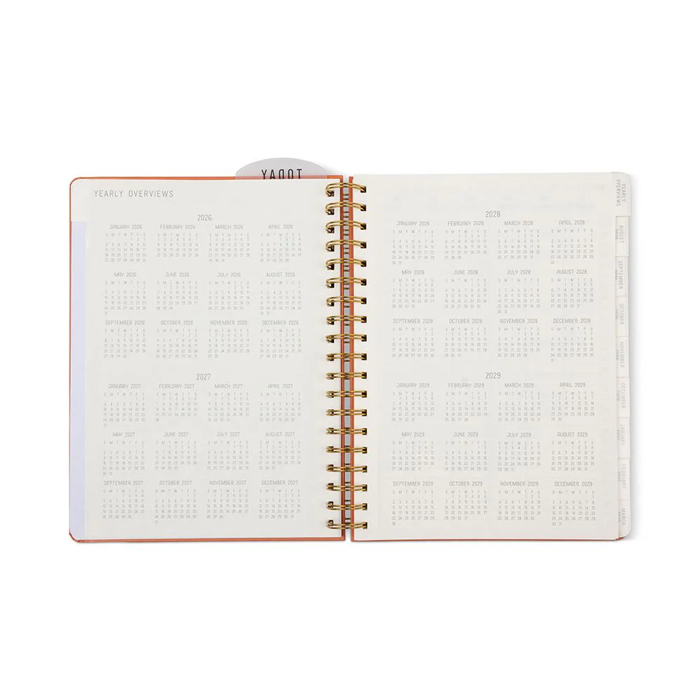 2026-2027 Tangerine Standard Issue Weekly Desk Planner - Image 6