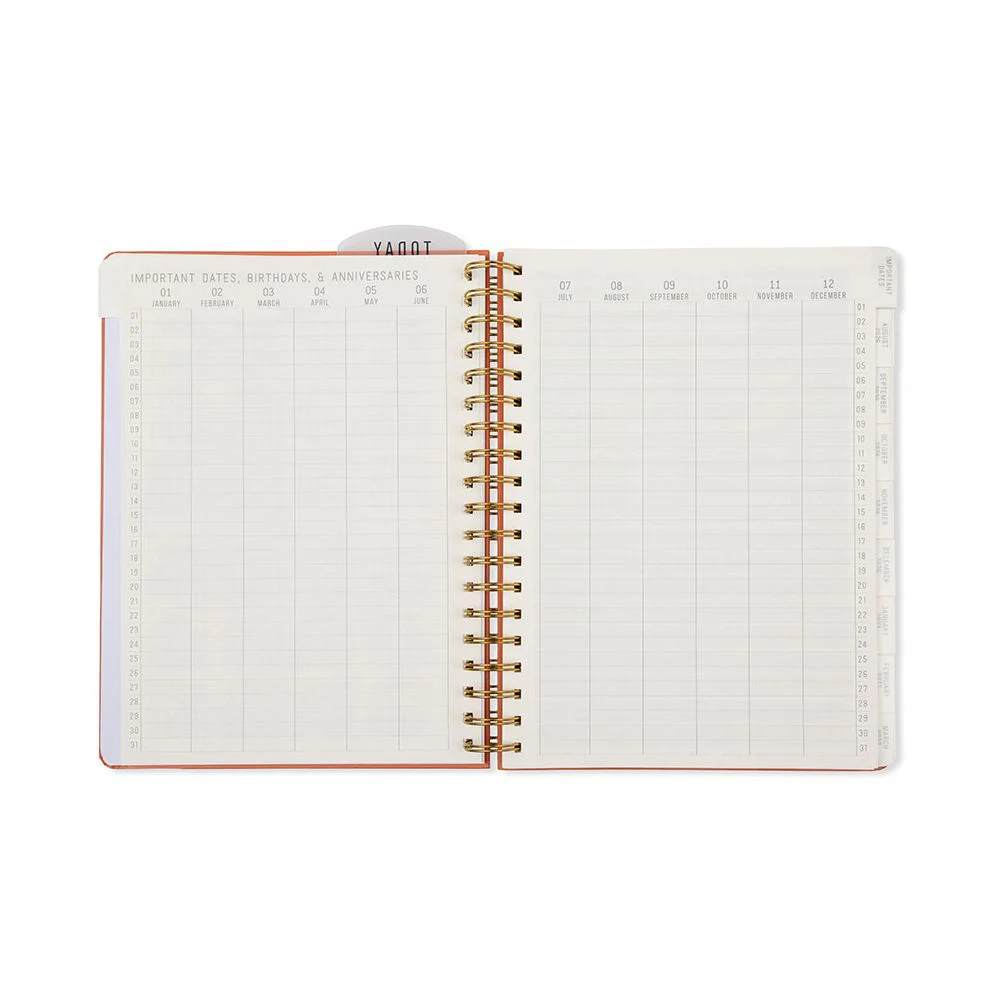 2026-2027 Tangerine Standard Issue Weekly Desk Planner - Image 7