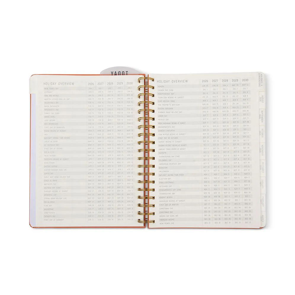 2026-2027 Tangerine Standard Issue Weekly Desk Planner - Image 8