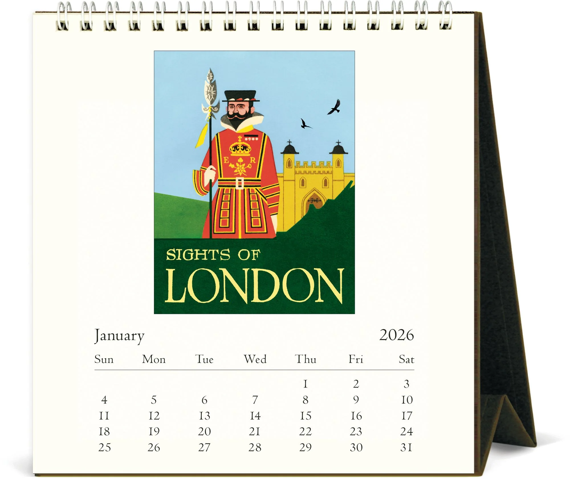 2026 Cavallini London Desk Calendar - Image 3