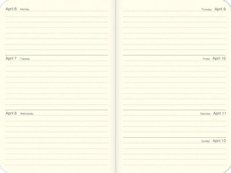 2026 Cavallini Wildflowers Weekly Planner - Image 2