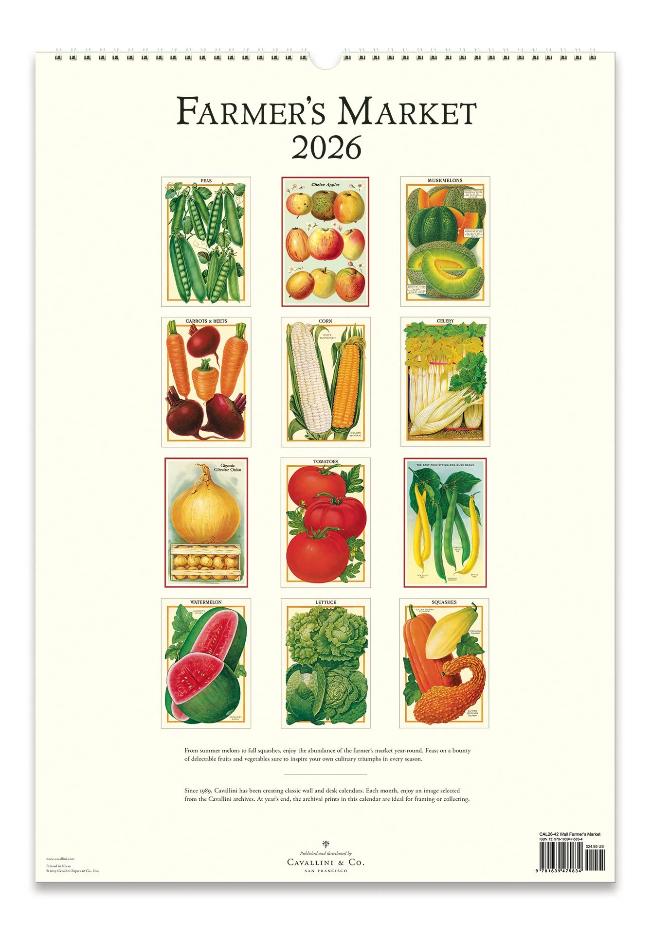 2026 Farmers Market Wall Calendar - Image 3