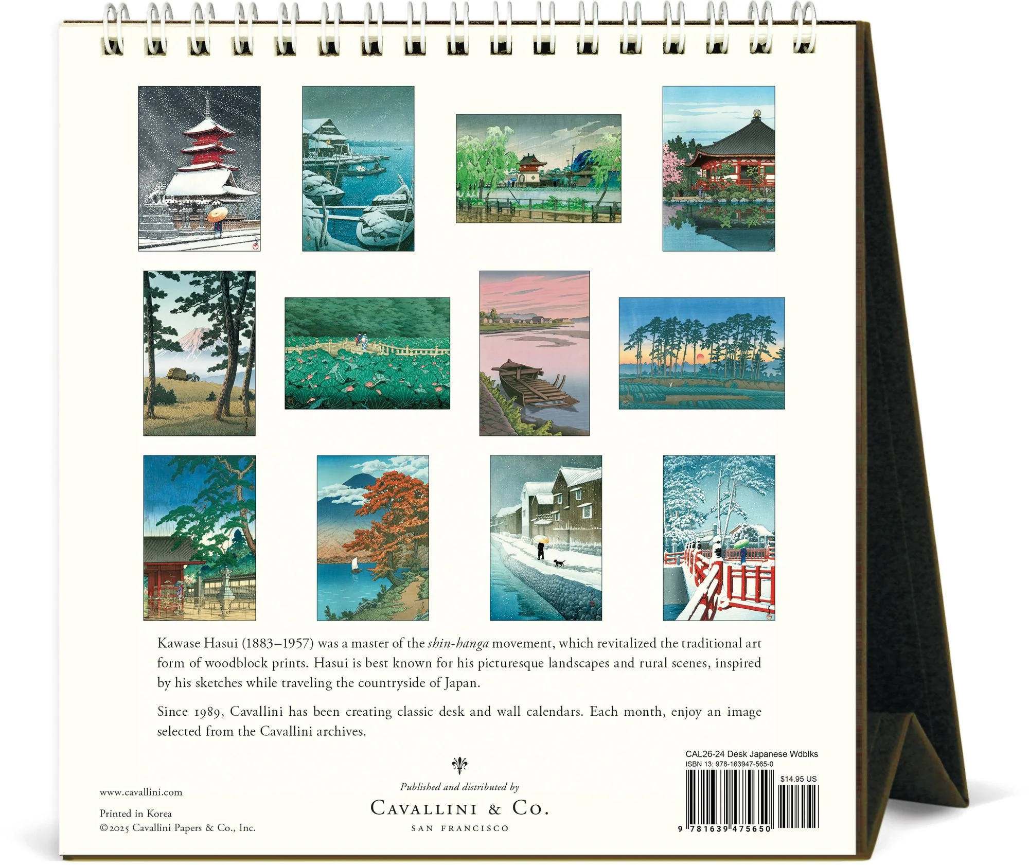2026 Japanese Woodblock Desk Calendar - Image 3