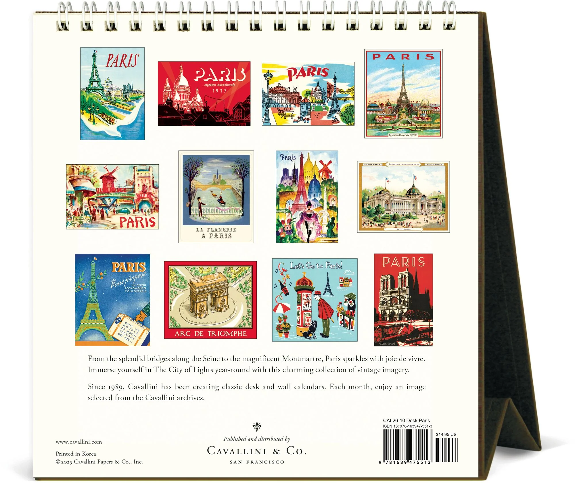 2026 Paris Desk Calendar - Image 3