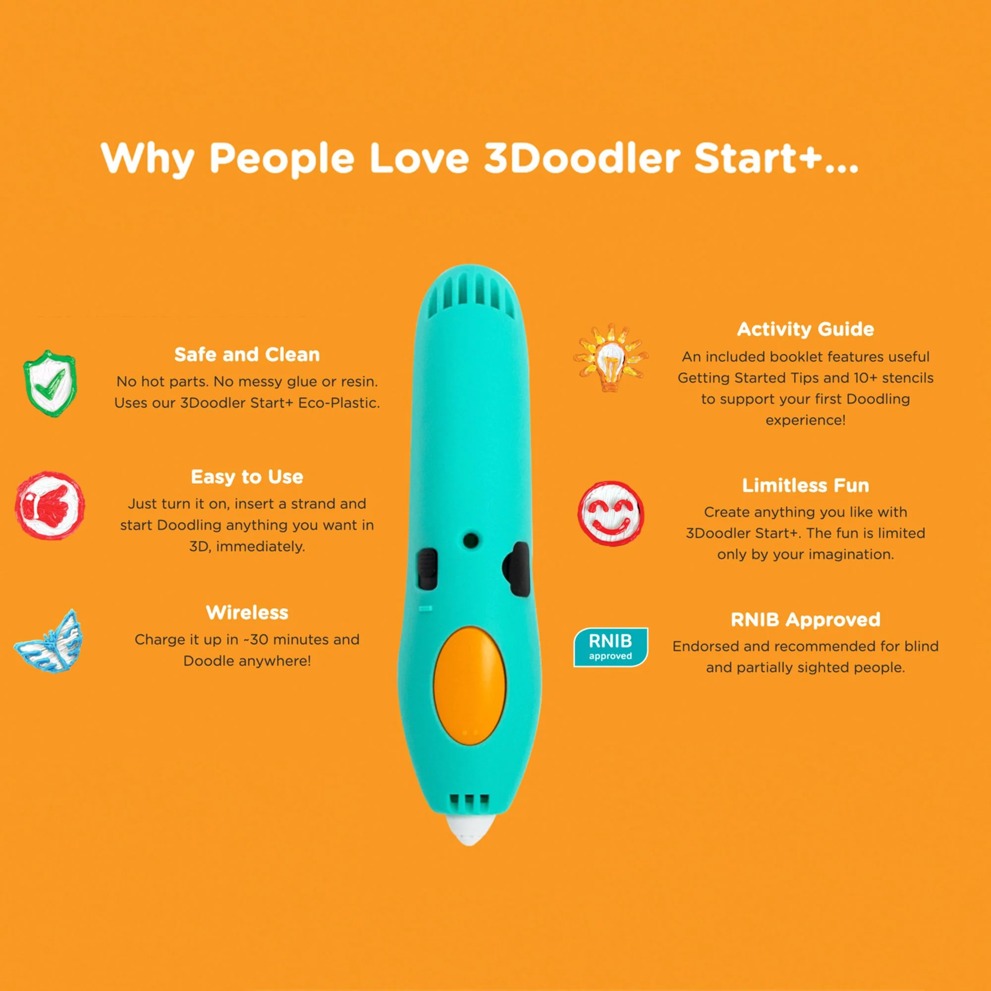 3Doodler Start+ Essentials 3D Pen Set for Kids, Easy to Use, Learn from Home Art Activity Set, Educational STEM Toy for Boys & Girls Ages 6+ - Image 6