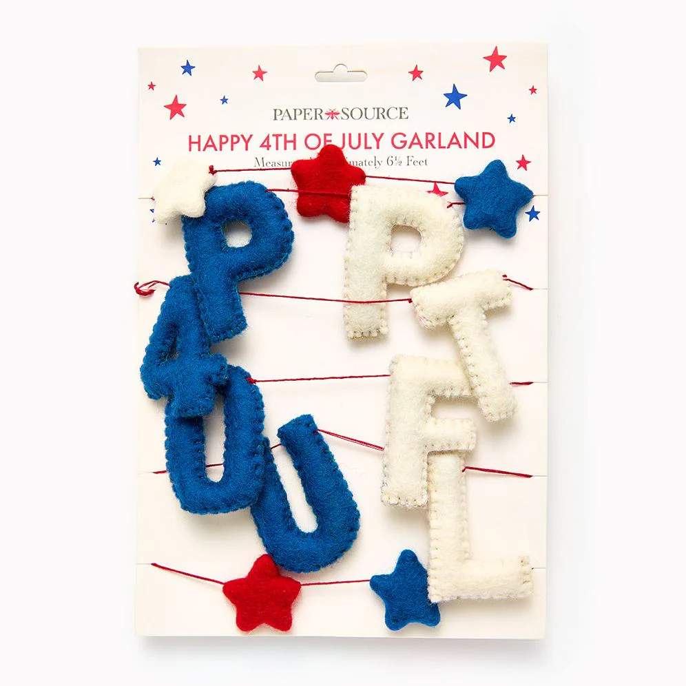 4th Of July Felt garland