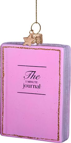 5 Minute Journal Glass Ornament - Image 2