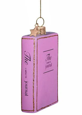 5 Minute Journal Glass Ornament - Image 7