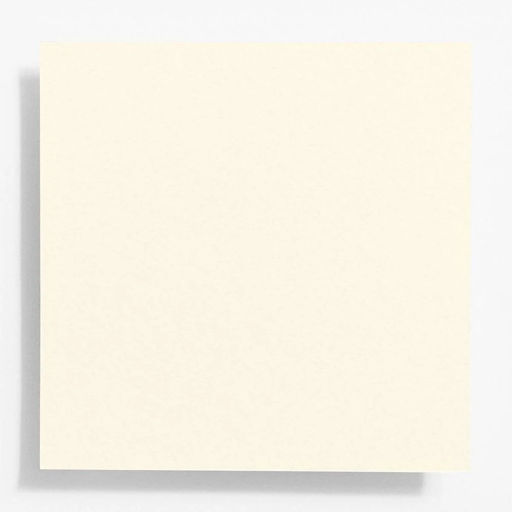 5" Square Luxe White Enclosure Cards
