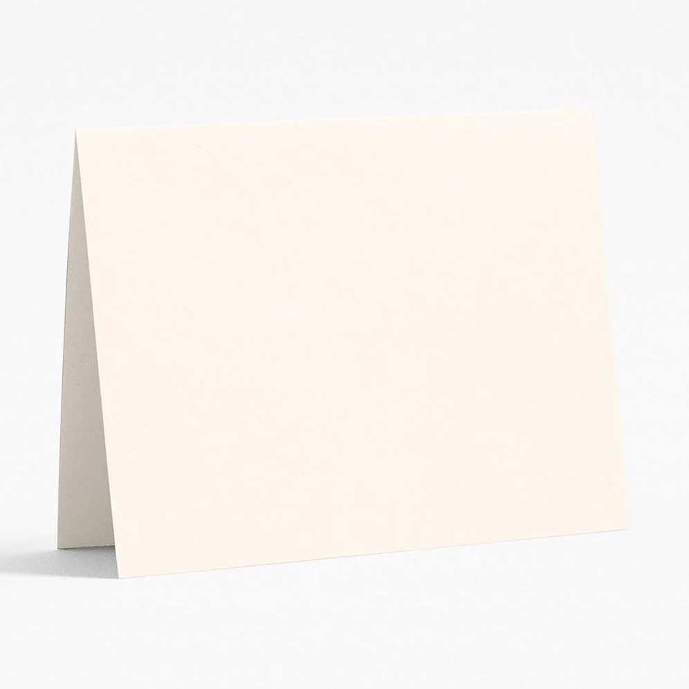 5.5" Square Superfine Soft White Folded Cards