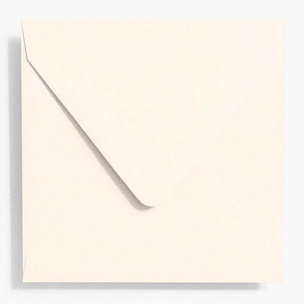 5.75" Square Luxe Cream Envelopes