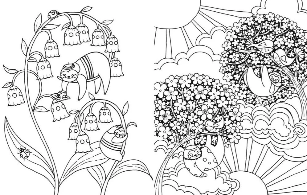 A Million Sloths: Super Cute Creatures to Color - Image 8