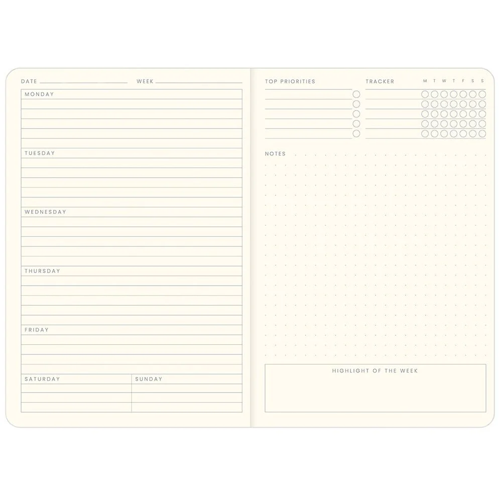 A5 Colourology Undated Weekly Planner Balance - Image 2