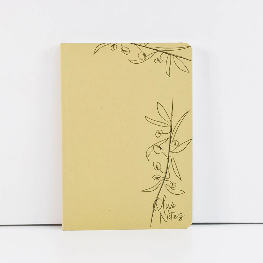 A5 Environotes Reclaimed Olive waste Notebook - Image 2