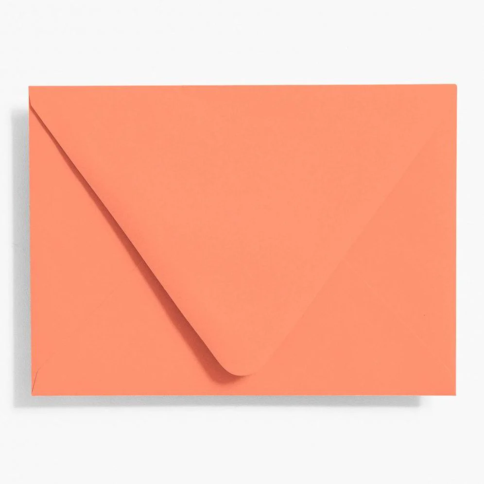 A6 Papaya Envelopes