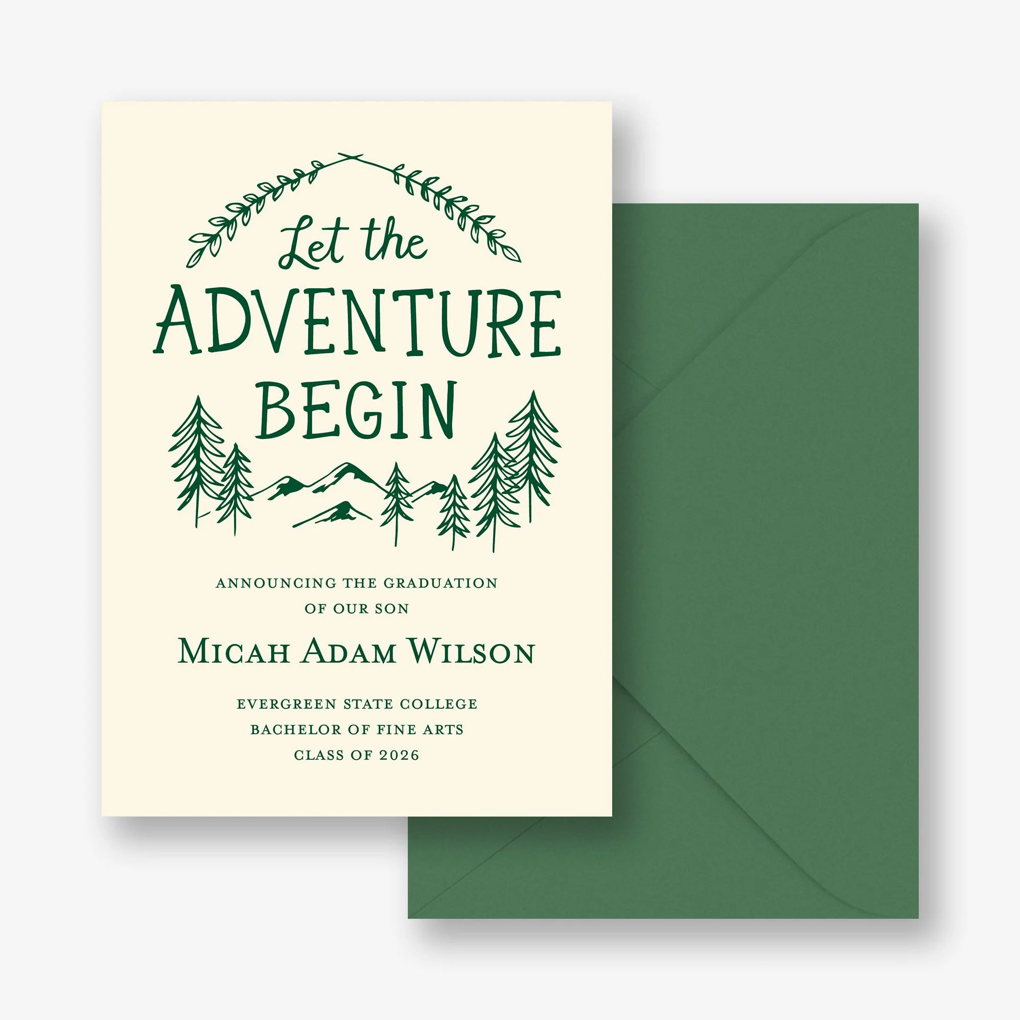 Adventure Begin Graduation Announcement - Image 2