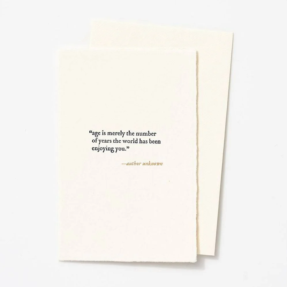 Age Is Merely A Number Birthday Card