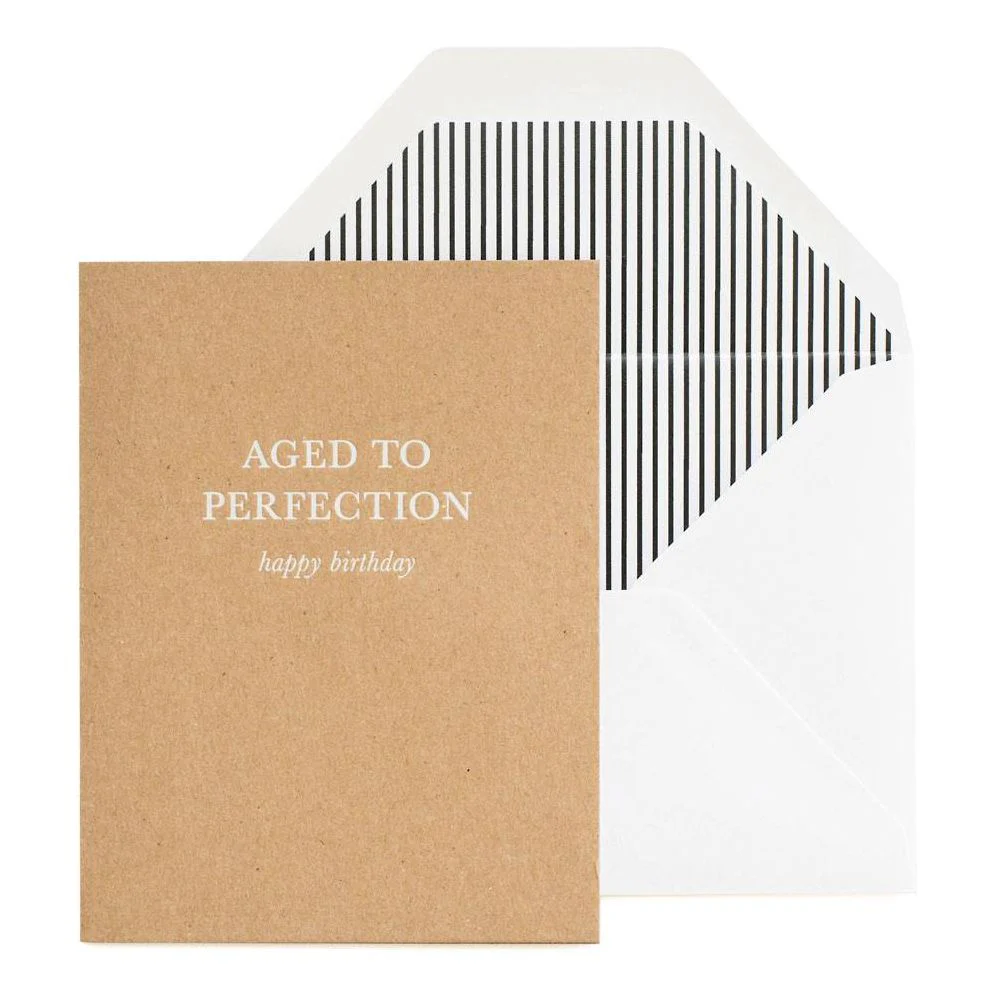 Aged to Perfection Birthday Card
