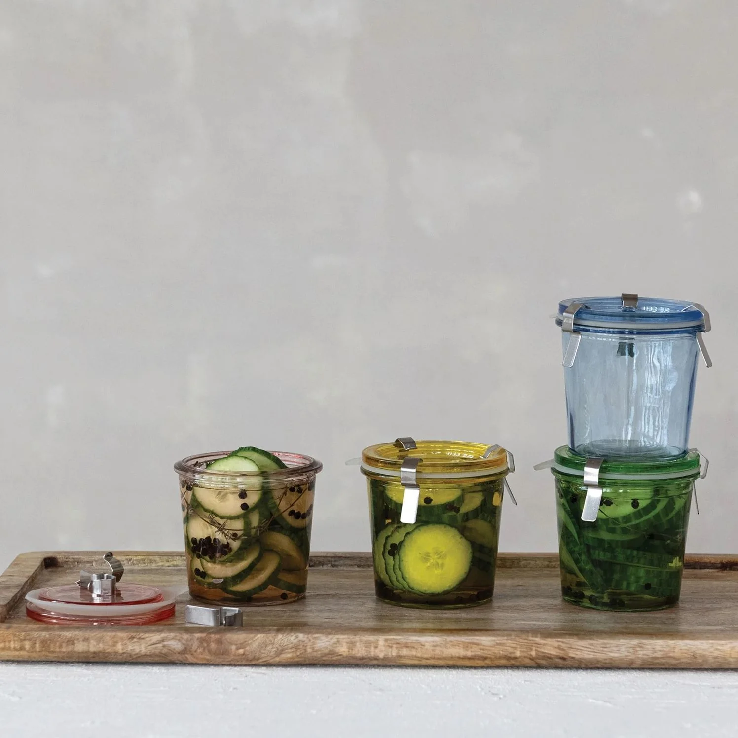 Airtight Glass Jar, 4 Colors - Image 2