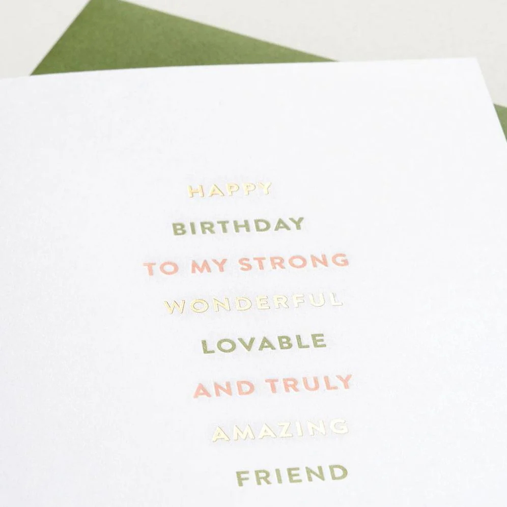 Amazing Friend Birthday Card - Image 2