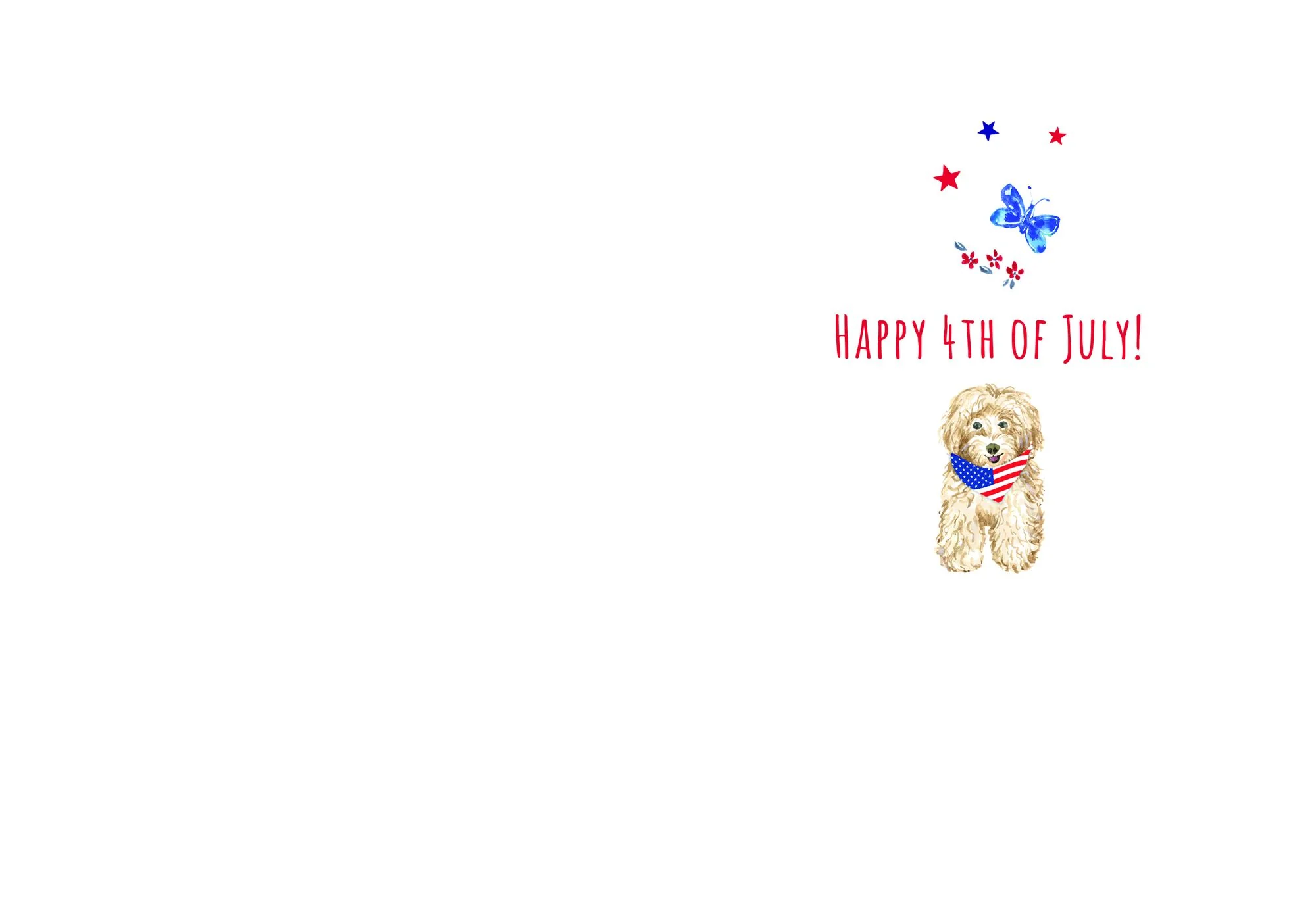 America The Beautiful Fourth Of July Card - Image 3