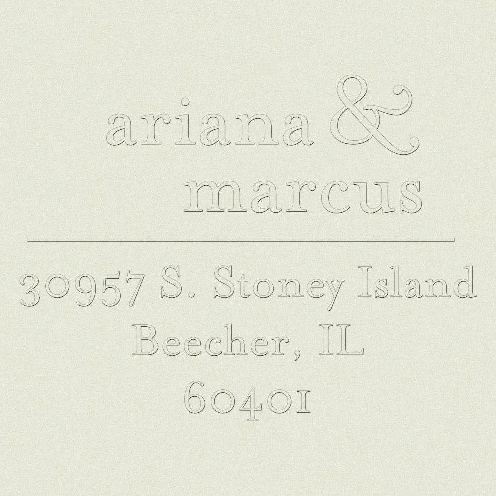 Ampersand Custom Embosser Plate