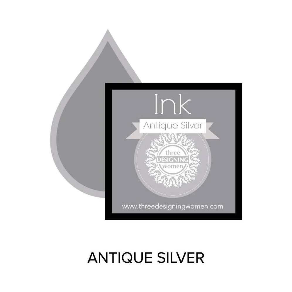 Antique Silver Replacement Inkpad for Custom Stamps