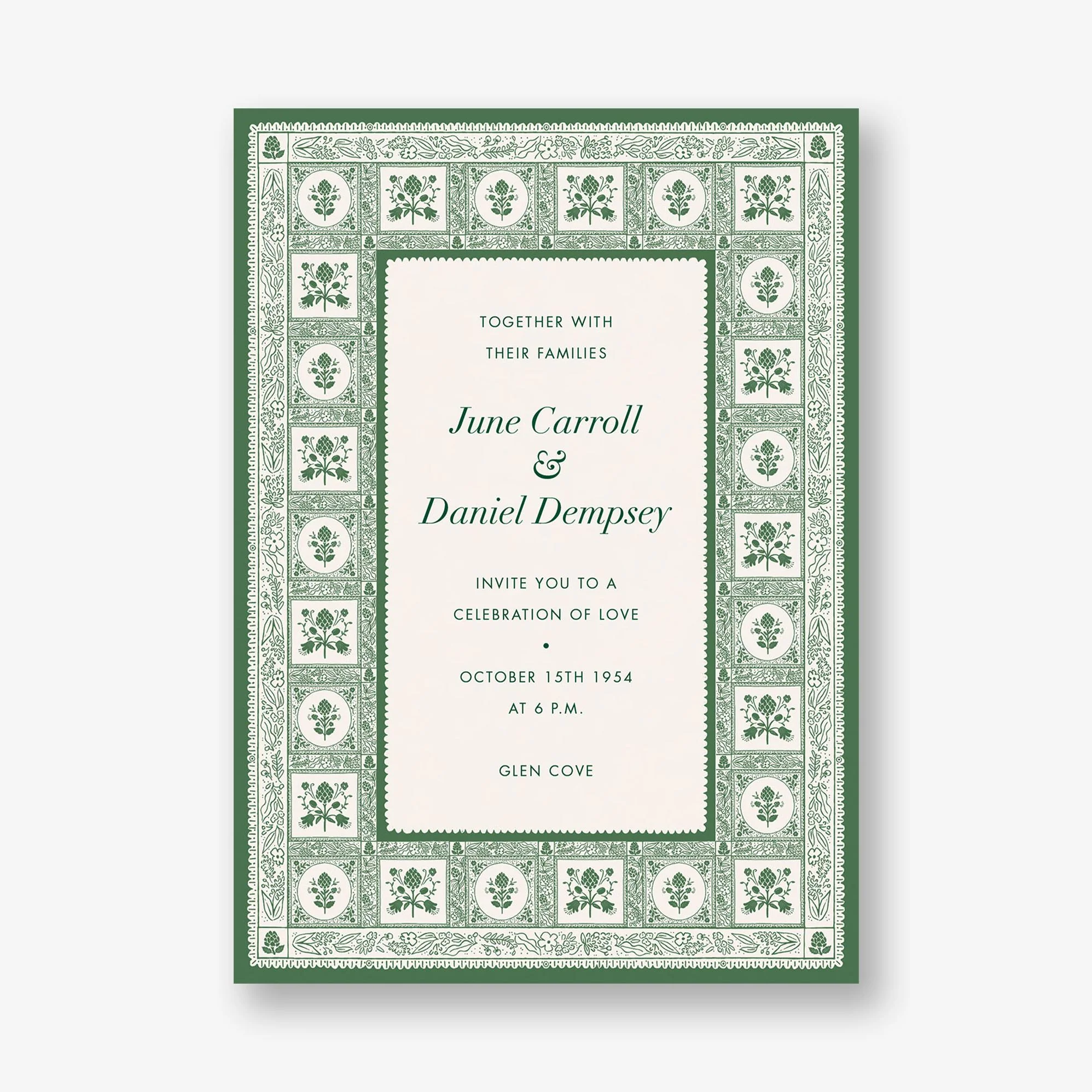 Artichoke Wedding Invitation