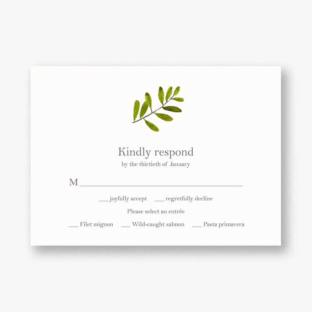Augusta Response Card
