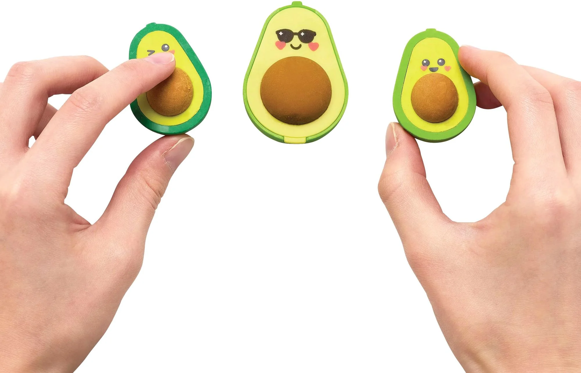 Avocado Love Eraser and Sharpener - set of 3 - Image 2