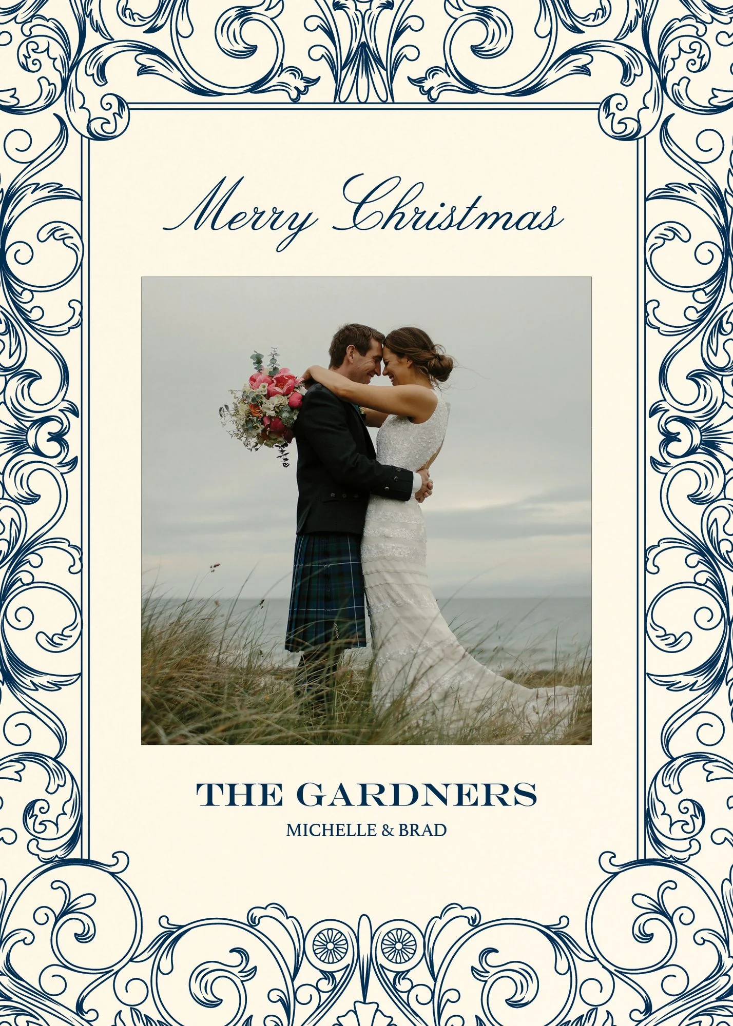 Baroque Holiday Photo Card - Image 3