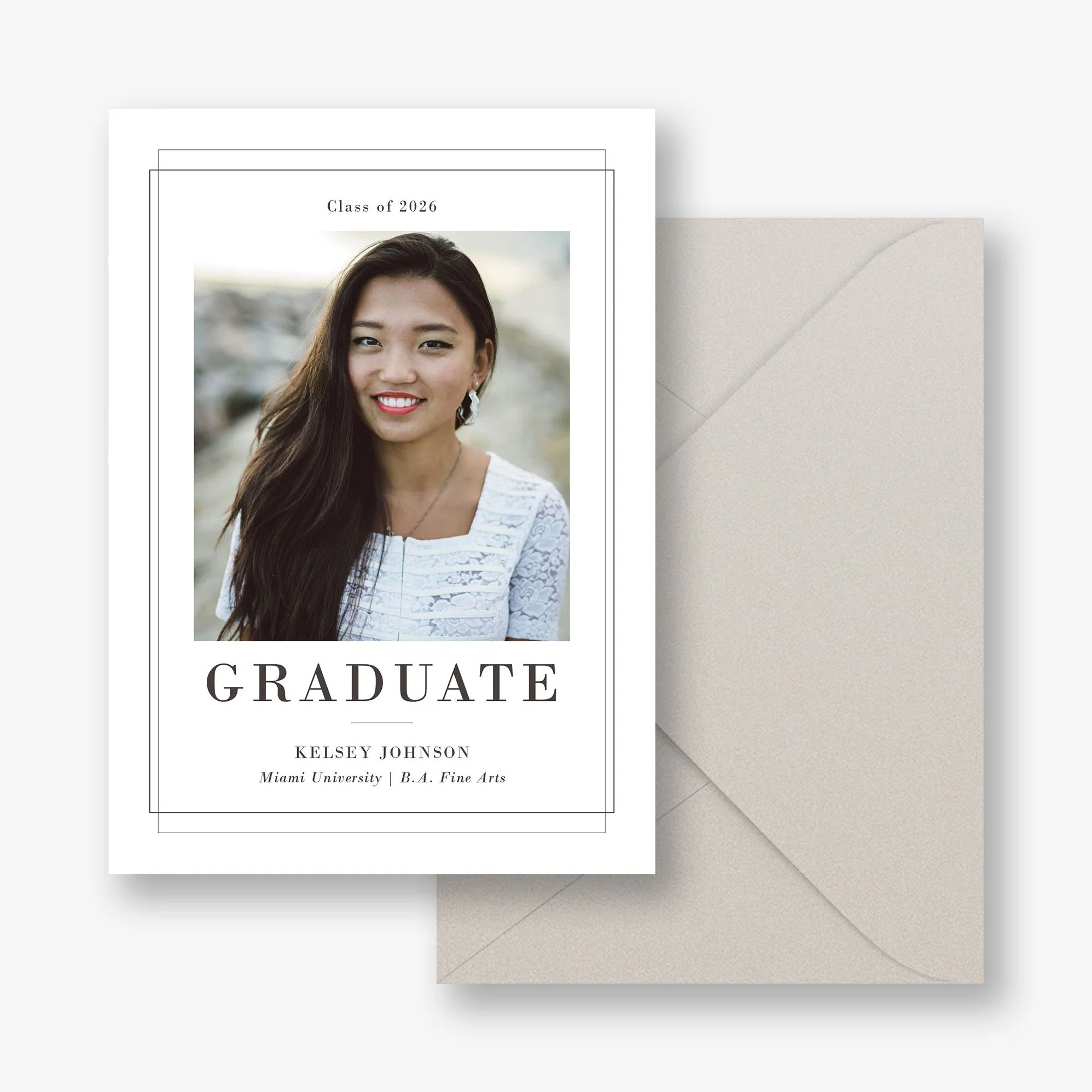 Basic Border Graduation Announcement - Image 2