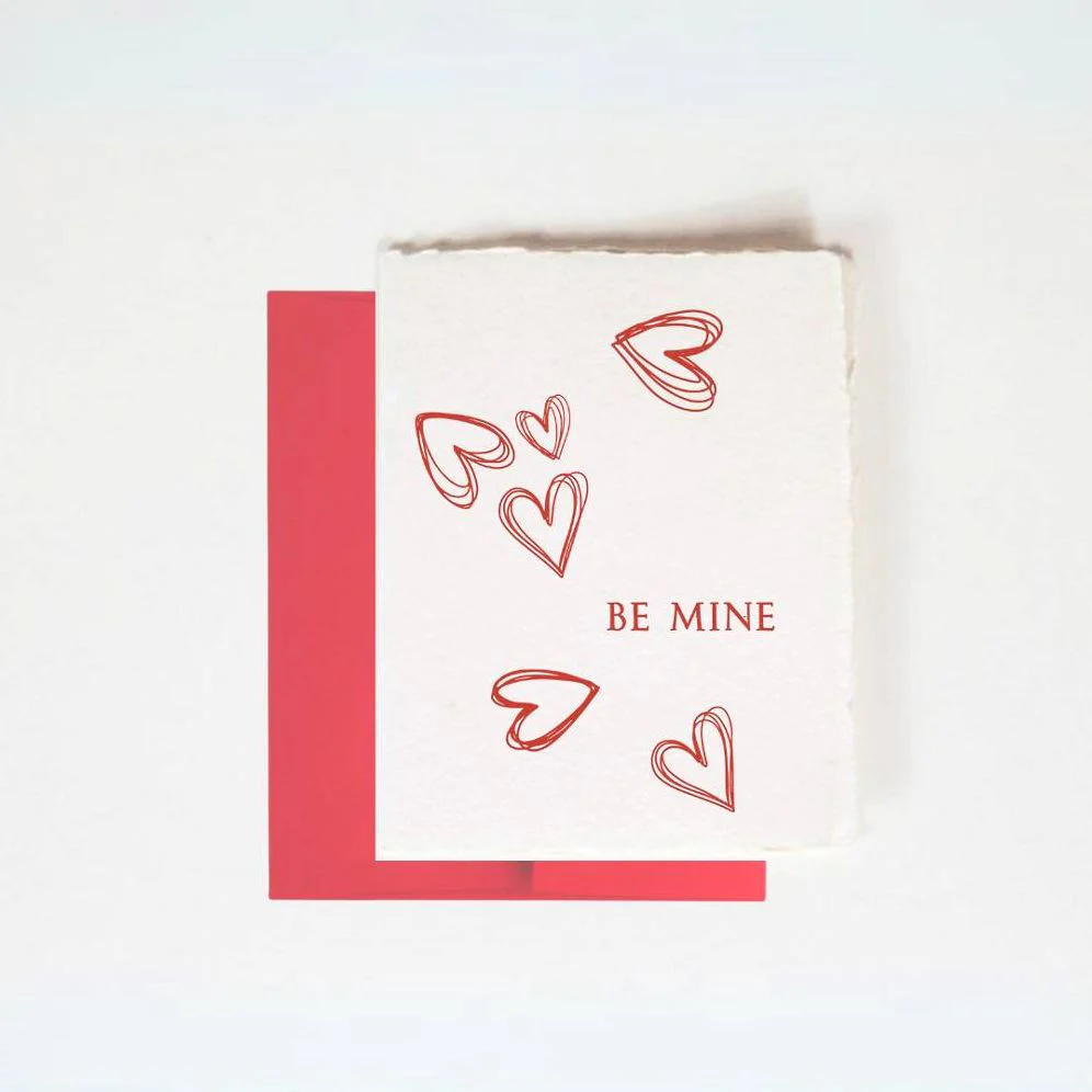 Be Mine Hearts Valentine's Day Card