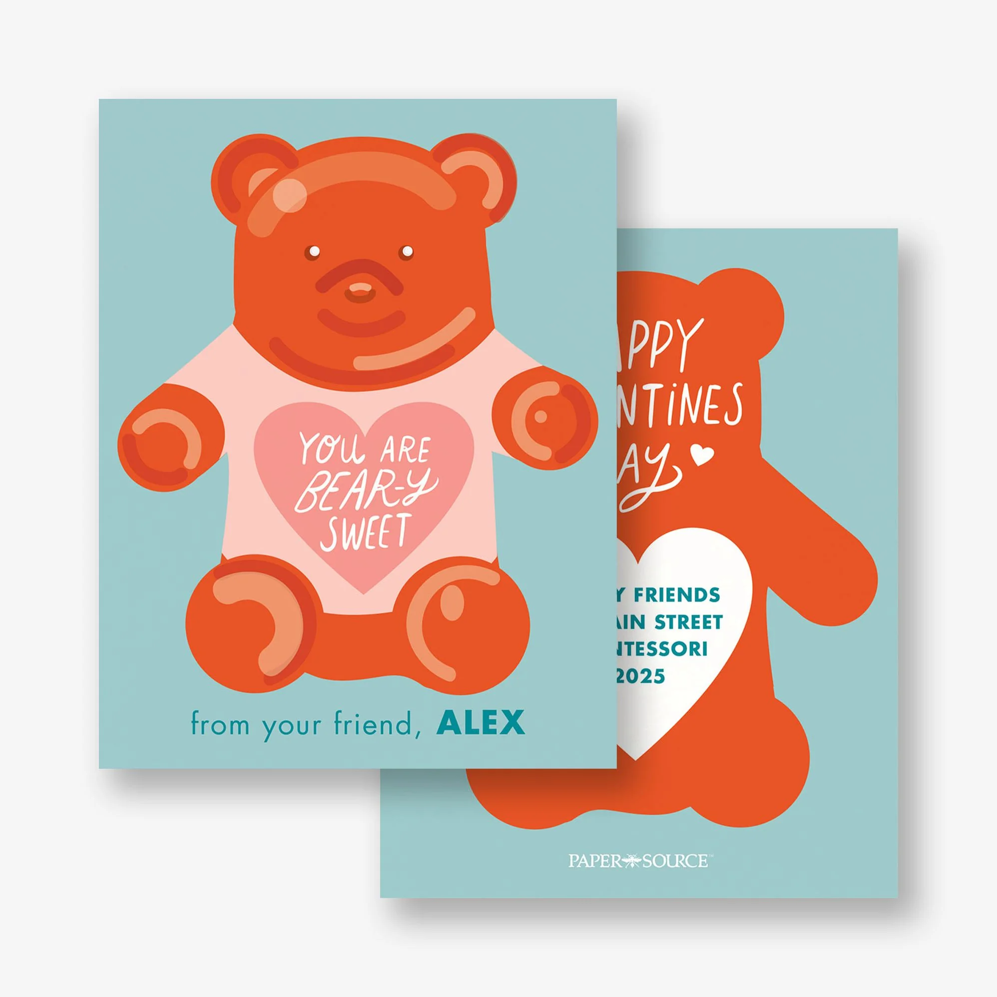 Bear-y Sweet Custom Valentine Card - Image 2