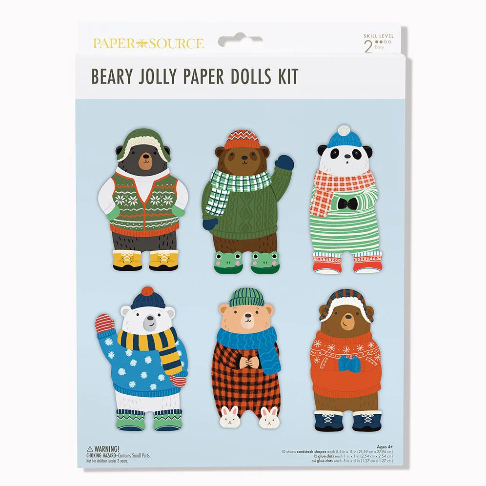 Beary Jolly Paper Dolls Kit