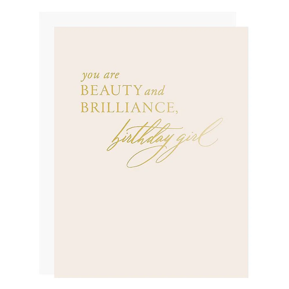 Beauty Brilliance Birthday Card