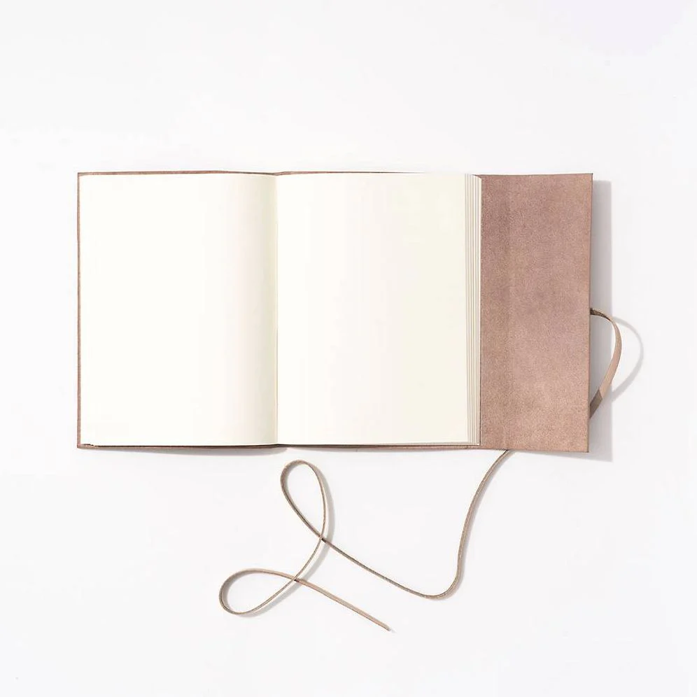 Beige Braided Suede Journal - Image 3