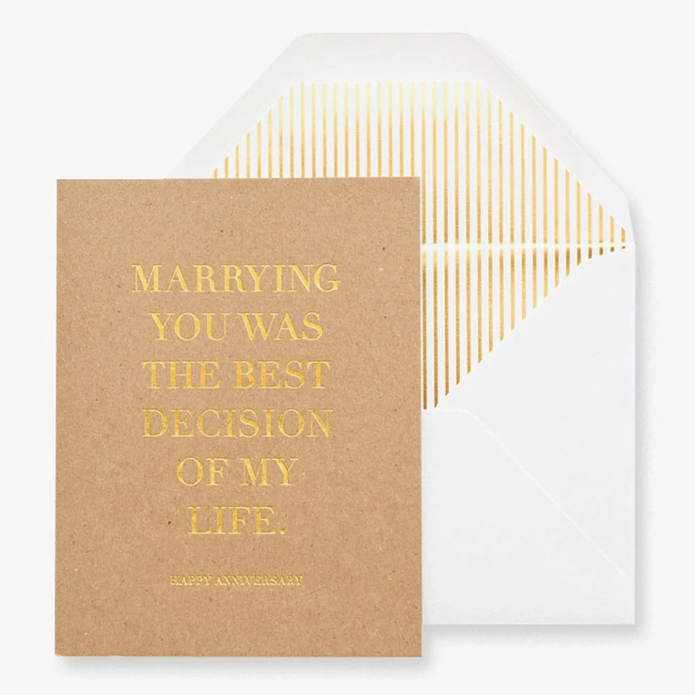 Best Decision Wedding Card