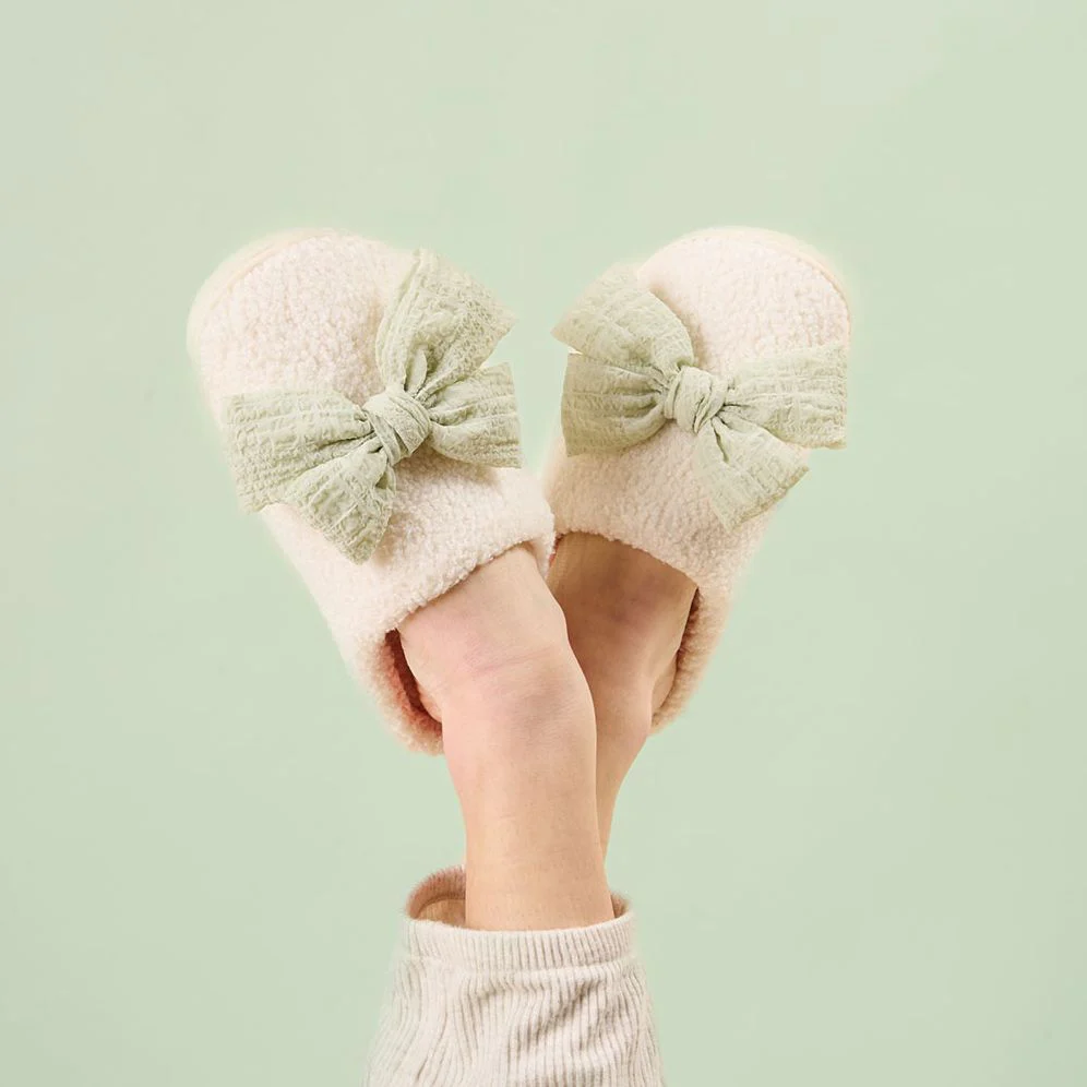 Betty Bow Sage Slippers - Image 2