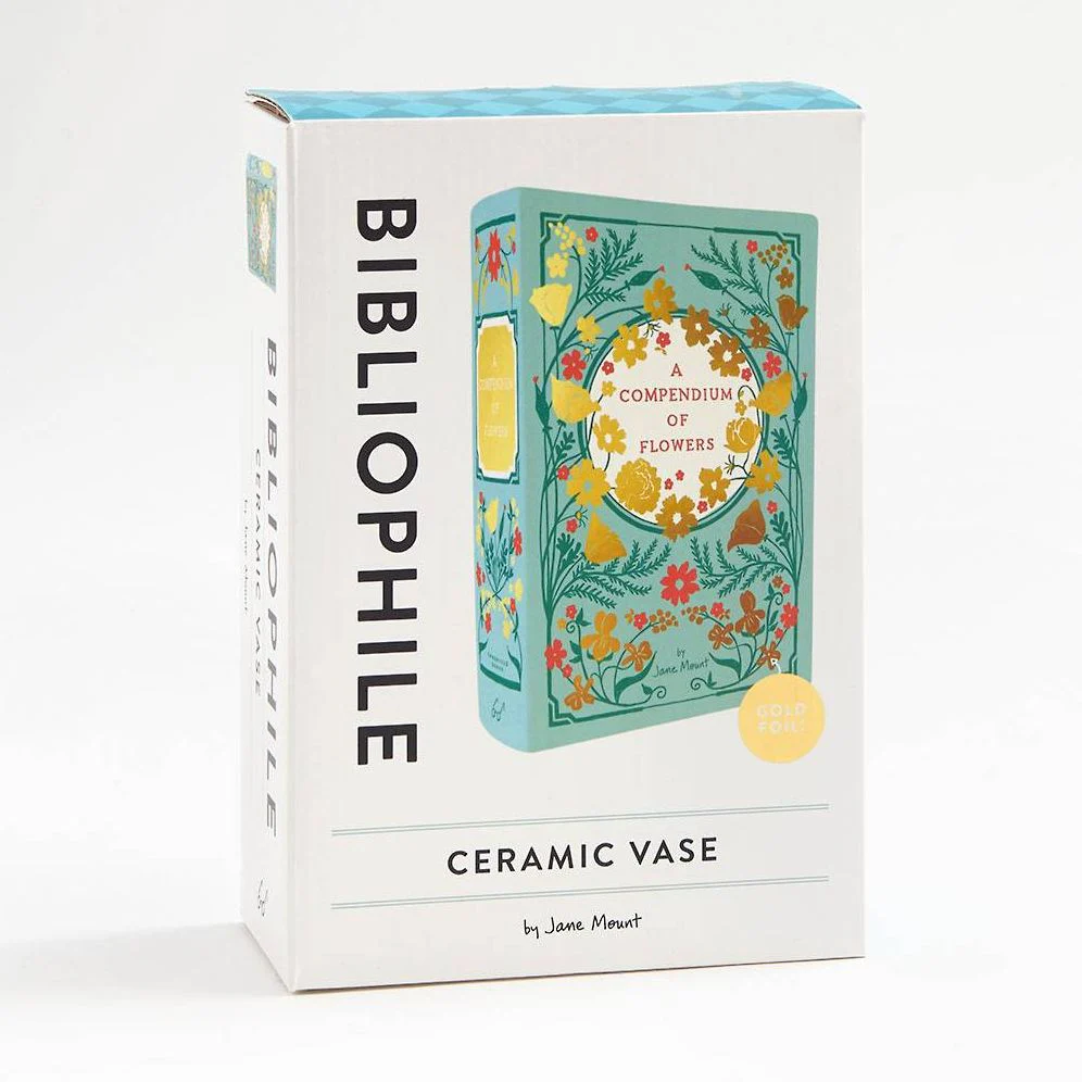 Bibliophile Ceramic Vase: A Compendium of Flowers: A Compendium of Flowers (Flower Vase, Ceramic Vase for Book Lovers, Gift Idea for Book Lovers) - Image 4