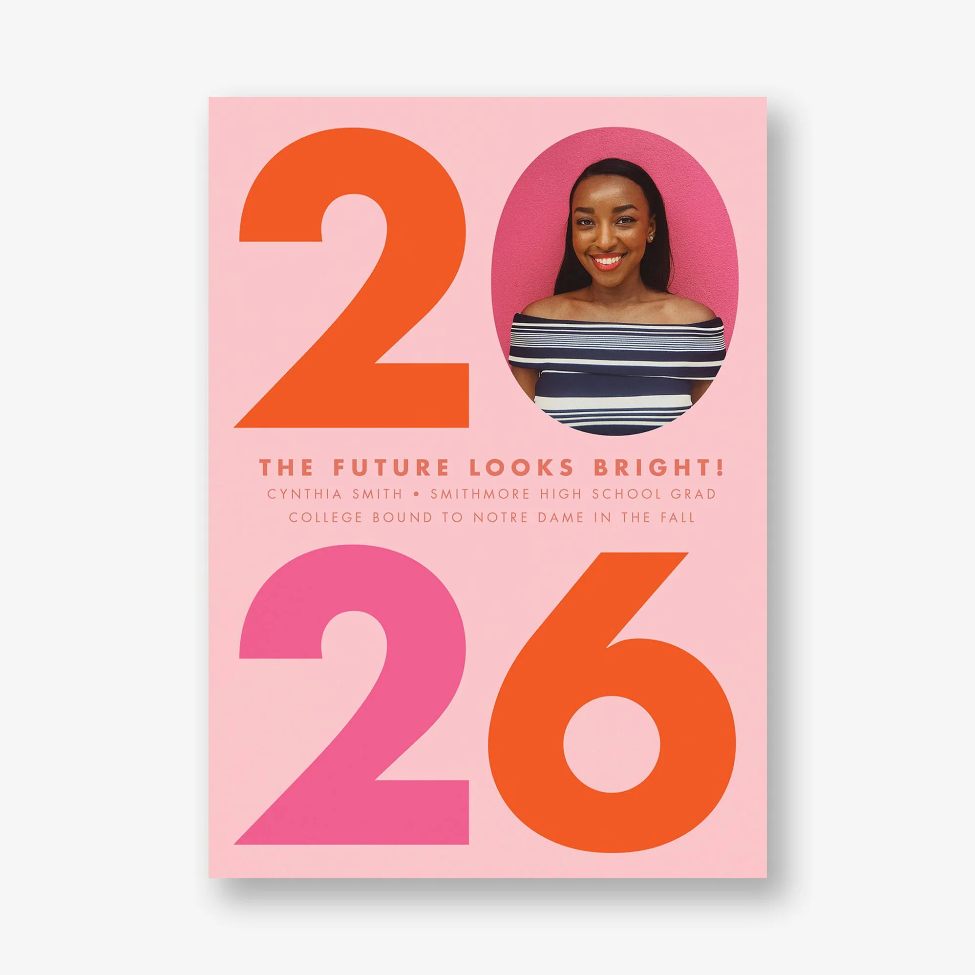 Big Bold Year Graduation Announcement