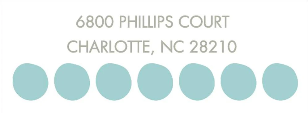 Big Dots Return Address Label