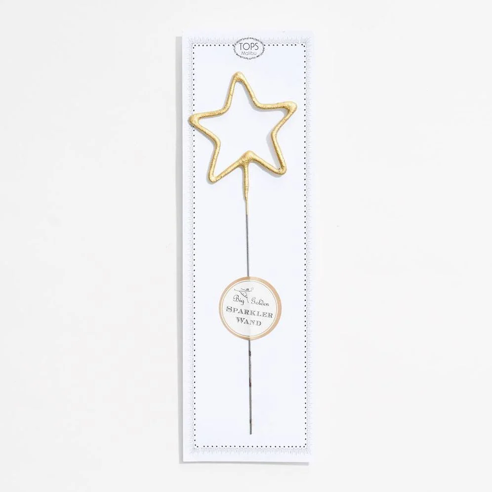 Big Golden Star Sparkler Wand