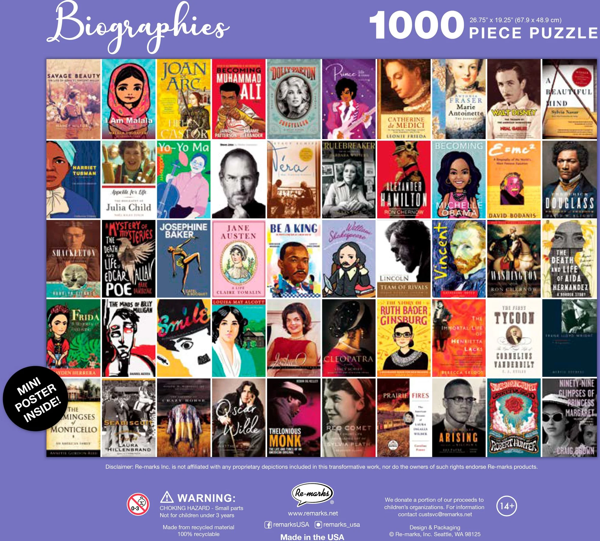 Biographies 1000-Piece Jigsaw Puzzle - Image 4