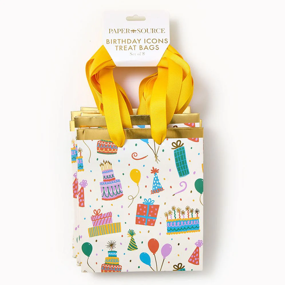 Birthday Icons Treat Bags Set of 8 - Image 2